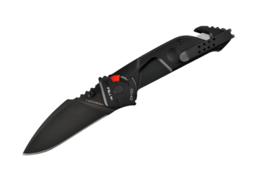 Extrema Ratio 04.1000.0134/BLK MF1 BELT CUTTER (BC) záchranářský nůž 9,2cm, černá, hliník