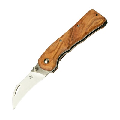 FOX knives FX-409 OL SPORA MUSHROOM kapesní houbařský nůž 6,5 cm, olivové dřevo