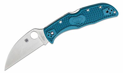 Spyderco C243FPWK390 Endela Lightweight Wharncliffe K390 zsebkés 8,2 cm, kék, FRN