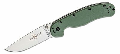 ONTARIO ON8848OD RAT I všestranný vreckový nôž 9,2 cm, zelená, nylon