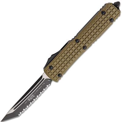 Microtech 123-3FRGTODS Ultratech Green automatický kapesní nůž 8,8 cm, černá, zelená, hliník, G10