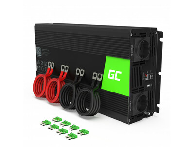 Green Cell INV15 automobilový měnič napětí 12V to 230V, 3000W / 6000W