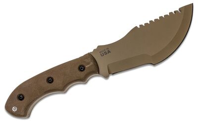 TBT01-TAN TOPS Knives Tom Brown Tracker #1 (Large) Coyote Tan