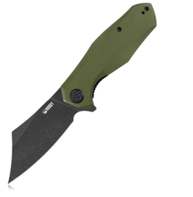 Kubey KU329B Echo Nest víceúčelový nůž 8,3 cm, černá čepel, zelená, G10