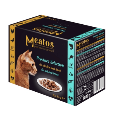 Meatos Cat Province Ragout Selection mokré krmivo pre dospelé mačky, mix, 12x 85g