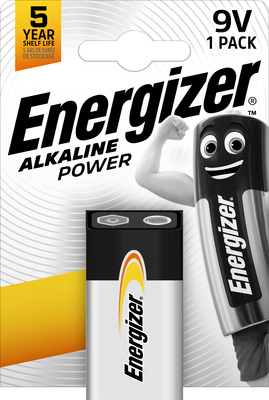 Energizer 6LR61 Alkaline Power baterie 9V 1ks 7638900297409