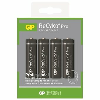 GP ReCyko+Pro Professional R6/AA nabíjateľné batérie 2000mAh 4ks 
