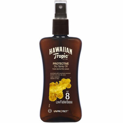 Hawaiian Tropic Protective Dry Oil Spray suchý olej na opalování SPF8 200ml (Y301017703)