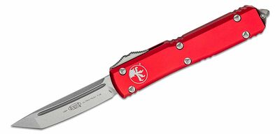 Microtech 123-10RD Ultratech Standard Red automatický nôž 8,8 cm, Stonewash, červená, hliník