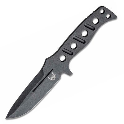 Benchmade 375BK-1 ADAMAS taktický nůž 10,7 cm, Cerakote, celočerná, celoocelový, pouzdro MOLLE