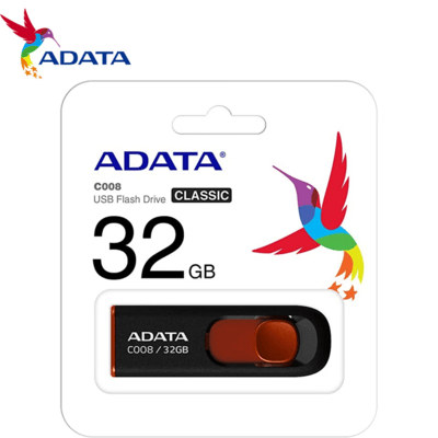 AC008-32G-RKD ADATA 32GB USB C008 černo/červená (potisk)