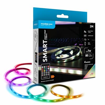 Modee LED intelligens szalag 7 W IP20 RGB + USB (80 lm) 2M (MSL-LS7W2MRGB-R)