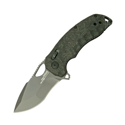 SOG-12-27-04-57 KIKU XR LTE BLACKOUT kapesní nůž 7,7 cm, černá, G10, uhlíkové vlákno