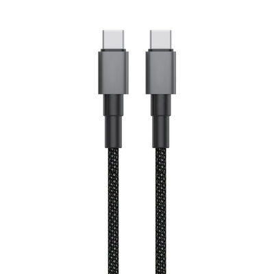 Technik MT-CD105 opletený přenosový/nabíjecí kabel USB-C/USB-C 20V 3A 1m, černá