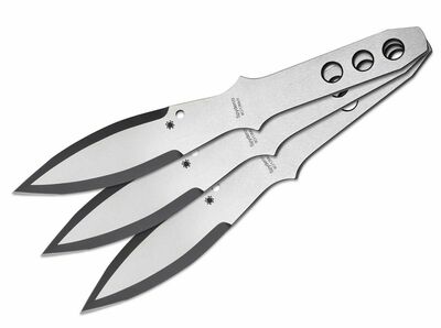 Spyderco TK01LG SpyderThrowers vrhacie nože 16,8 cm, oceľ, kožené puzdro, 3ks 