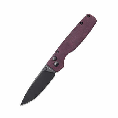 Kizer V3605C3 Original Red Richlite vreckový nôž 7,6 cm, čierna, červená, Richlite (kompozit)