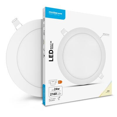 Modee LED kerek mennyezeti panel - süllyesztett 24W 2160lm semleges fehér (ML-LPRB4000K24WA2N)