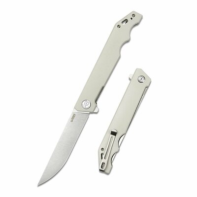 Kubey KU253G Pylades Ivory zsebkés 11,8 cm, krém, G10, csat