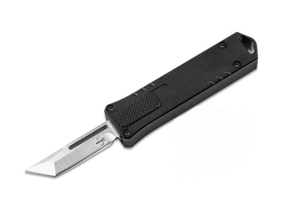 Böker Plus 01BO972 Micro USB OTF Tanto automatický nůž 4 cm, hliník, černá, design USB