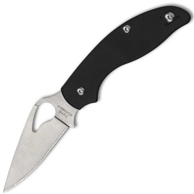 Byrd BY23GP Tern zsebkés 7 cm, szatén, fekete, G10