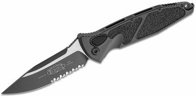 Microtech 160A-2T Auto Socom Elite Black Clip Point automata kés 10,3 cm, teljesen fekete, alumínium