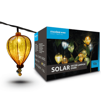 Modee záhradná solárna LED lampa - lampáš DS009 4,9m AA 600mAh 10ks (ML-DS009)