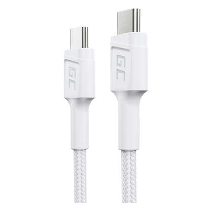 Green Cell KABGC31W PowerStream kábel USB-C - USB-C 30cm, gyorstöltés támogatással