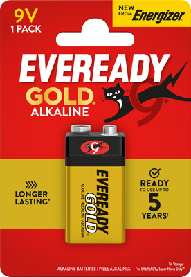 E300705601 Energizer Eveready Gold 9V / 6LR61 FSB1