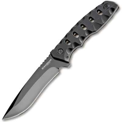 Magnum 02RY689 Oblong outdoorový nôž 8,7 cm, čierna, G10, nylonové puzdro