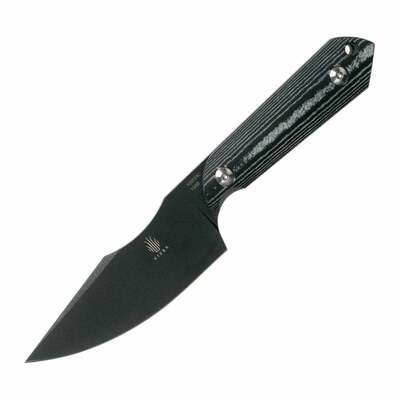 Kizer 1040 Harpoon outdoorový nůž 9,8 cm, celočerná, Micarta, pouzdro Kydex