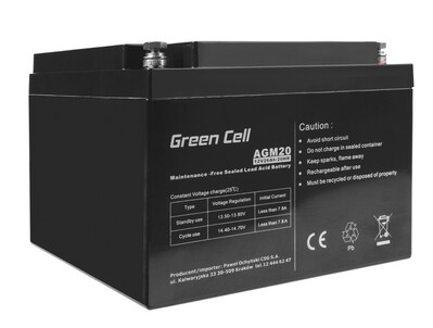 Green Cell AGM20 batéria 12V 26Ah