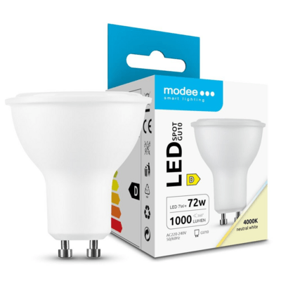 Modee LED Spot žárovka 7W GU10 neutrální bílá 1000 lm (ML-GU10P4000K7WHN)