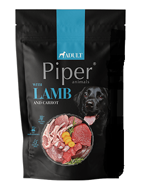 PIPER 12802534 tasak kutyáknak - bárány/sárgarépa 500g