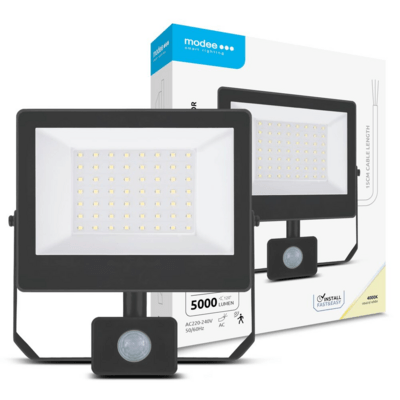 Modee LED spotlámpa A3-széria + szenzor 50W semleges fehér 5000 lm (ML-FLS4000K50WSA3N)