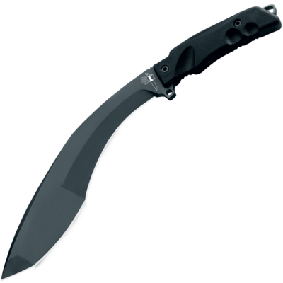 FOX kések FX-9CM05 T EXTREME TRAKKER machete 23,5 cm, teljesen fekete, Forprene, nylon hüvely