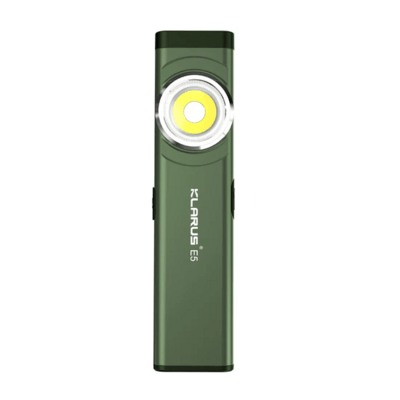 E5 GREEN KLARUS Magnetický Flashlight, EDC Tool Light E5