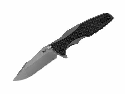 Zero Tolerance ZT-0393GLCF Hinderer Glow kapesní nůž 8,9 cm, černá, uhlíkové vlákno, svítí ve tmě
