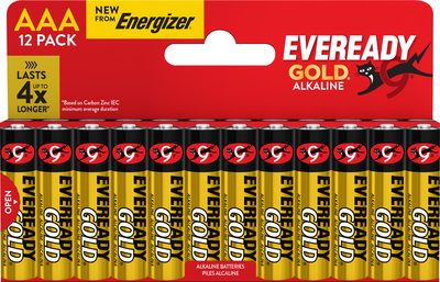 E304401300 Energizer Eveready Gold AAA DHP12