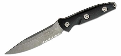 Microtech 113-11AP Socom Alpha Partally Serr. taktikai kés 13,8 cm, Apokaliptikus, fekete, G10, hüve