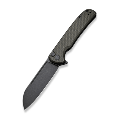 CIVIVI C20022-2 Chavelier vreckový nôž 8,8 cm, Black Stonewash, tmavozelená, Micarta