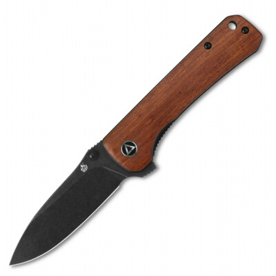 QSP Knife QS131-O2 Hawk kapesní nůž 8,2 cm, černá, dřevo Mkuruti