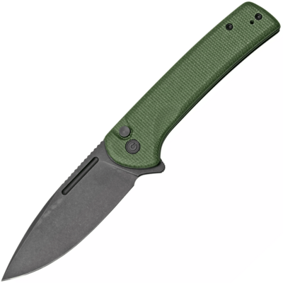 CIVIVI C21006-2 Conspirator vreckový nôž 8,8 cm, Black Stonewash, zelená, Micarta