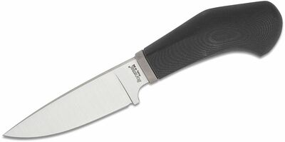 LionSteel WL1 GBK Willy nůž do přírody 6,5 cm, černá, G10, kožené pouzdro 