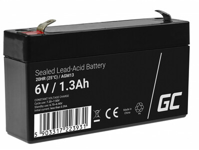 Green Cell AGM13 AGM baterie 6V 1.3Ah