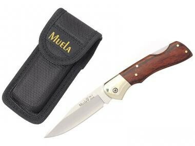 BX-8R Muela 80mm lockback blade, coral pakkawood scales