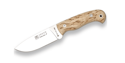 JOKER CL58 Montes II lovecký nůž 11 cm, dřevo kadeřavé břízy, kožené pouzdro