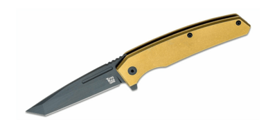 ONTARIO ON9805 Equinox vreckový nôž 7,7 cm, zlatá, titán