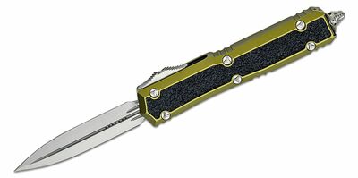 Microtech 206-10ODS Makora Standard automatický nôž 8,4 cm, Stonewash, čierna, zelená, hliník