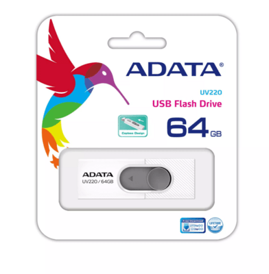AUV220-64G-RWHGY ADATA 64GB ADATA UV220 USB white / gray