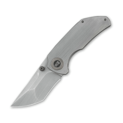 We Knife 2103B Thug kapesní nůž 6,8 cm, celošedá, titan